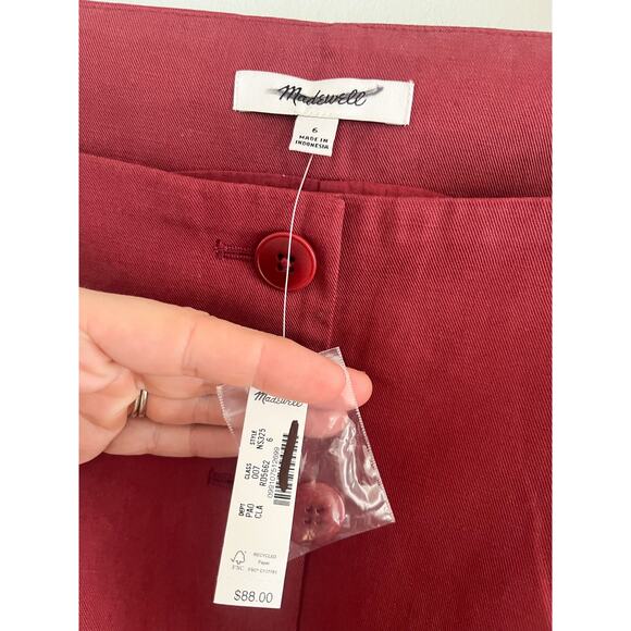 Madewell Rust Button-Front Top - Picture 5 of 9